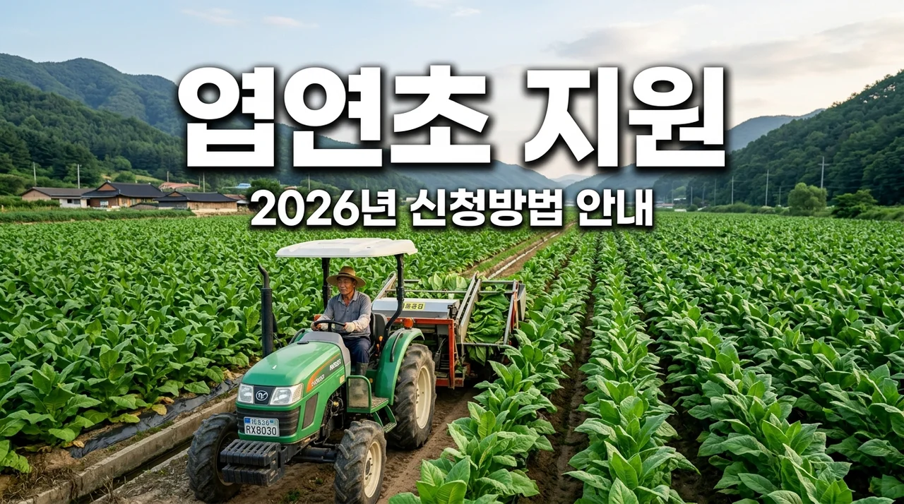 2026년 예천군 엽연초 생산농가 기자재 지원 신청 방법 및 자격 안내