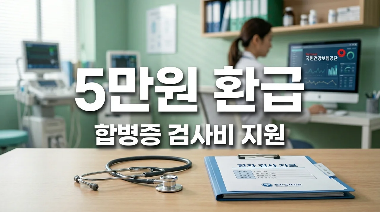 검사비 최대 5만원 환급, 고혈압·당뇨 합병증 검사비 지원 신청법