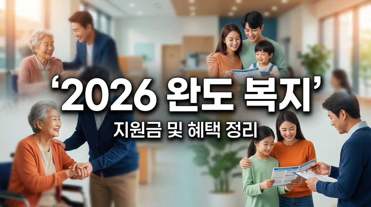 2026 완도군 복지 혜택: 기초연금수급자 생활수리 및 위기가구 지원금 신청법