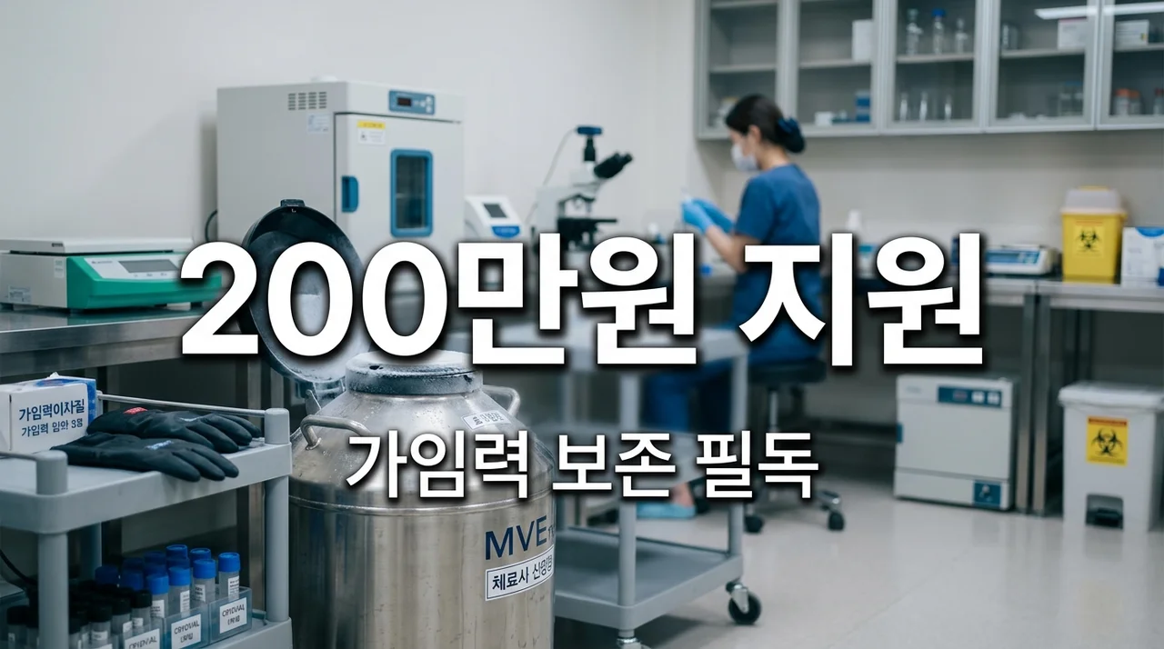 암 치료 전 필독! 난자·정자 동결 비용 국가가 최대 200만원 지원