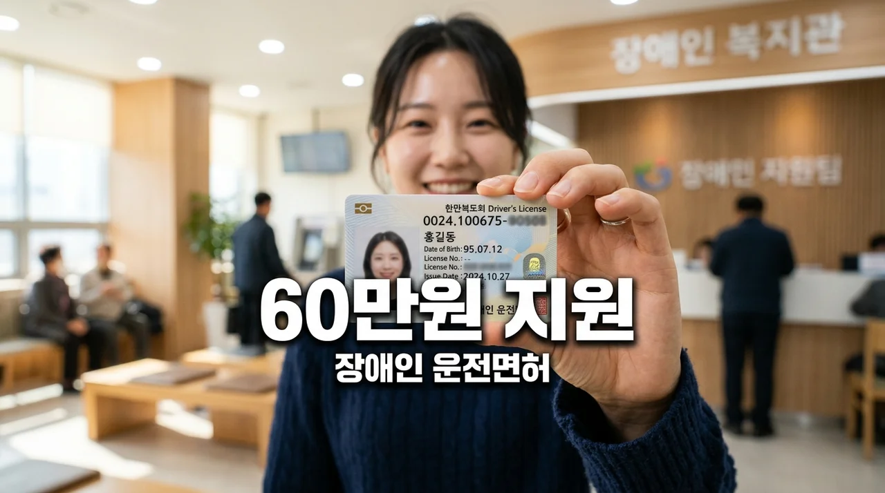 장애인 운전면허 취득비 60만원 지원 신청방법 완벽 정리 (2026년 최신)