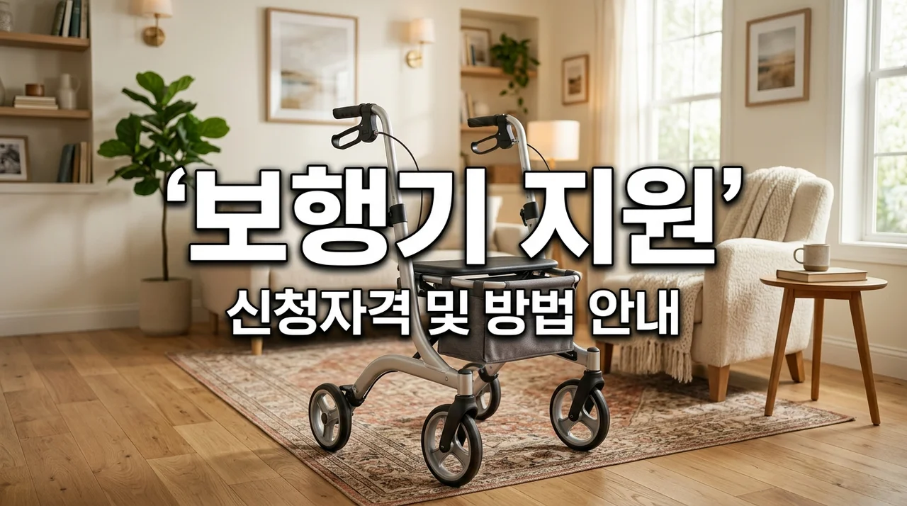실버보행기 무상 지원 신청방법 및 자격 총정리 (2026년 최신)