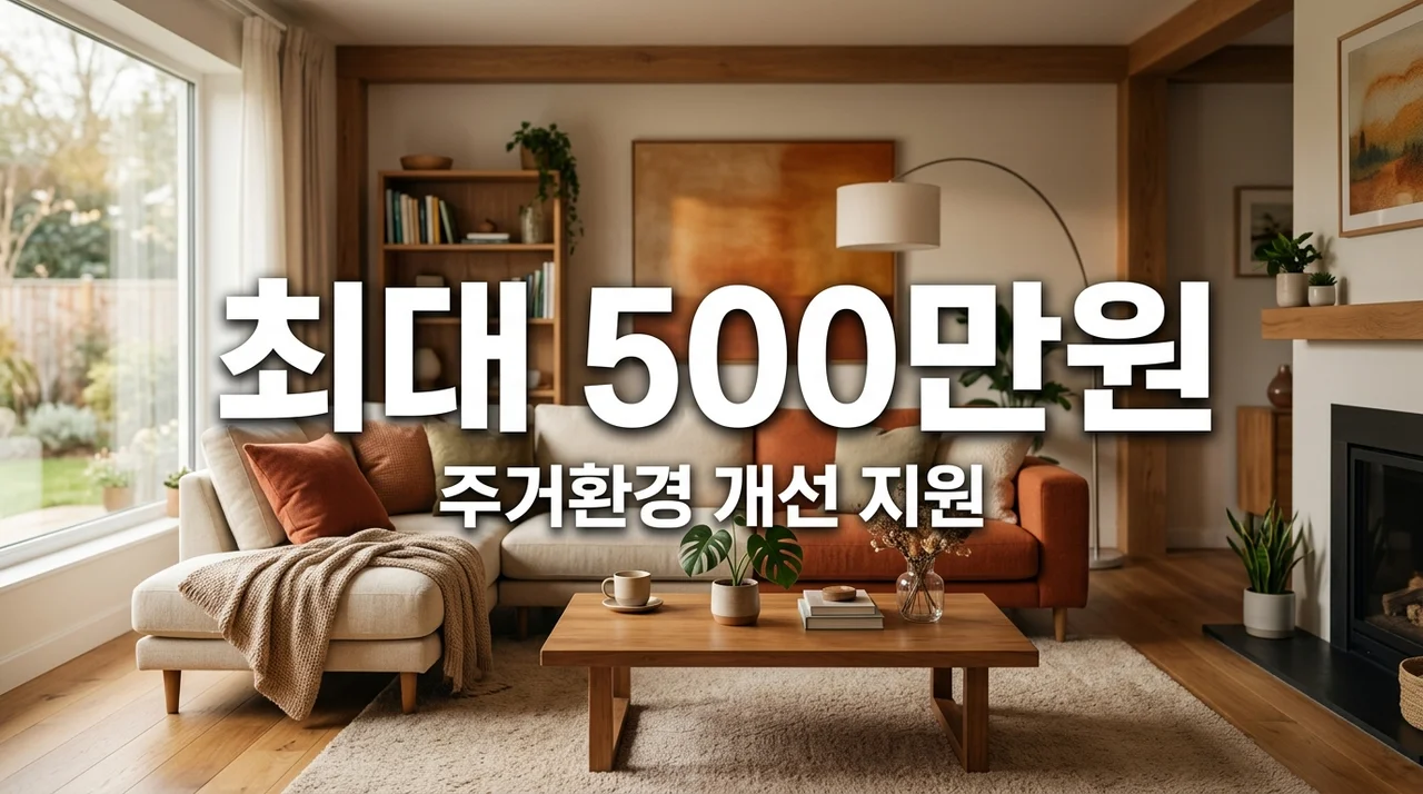 곰팡이 벽지·고장난 보일러 싹 교체! 최대 500만원 지원받는 법