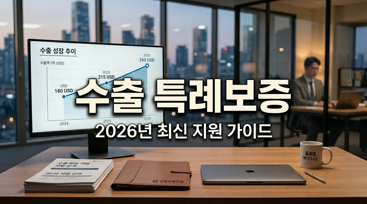 2026년 수출유망 중소기업 지원 특례보증 한도 및 신청 자격 총정리