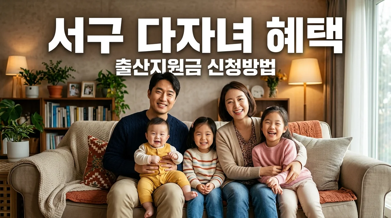 인천 서구 셋째아이 출산지원금 신청방법 및 다자녀 혜택 총정리