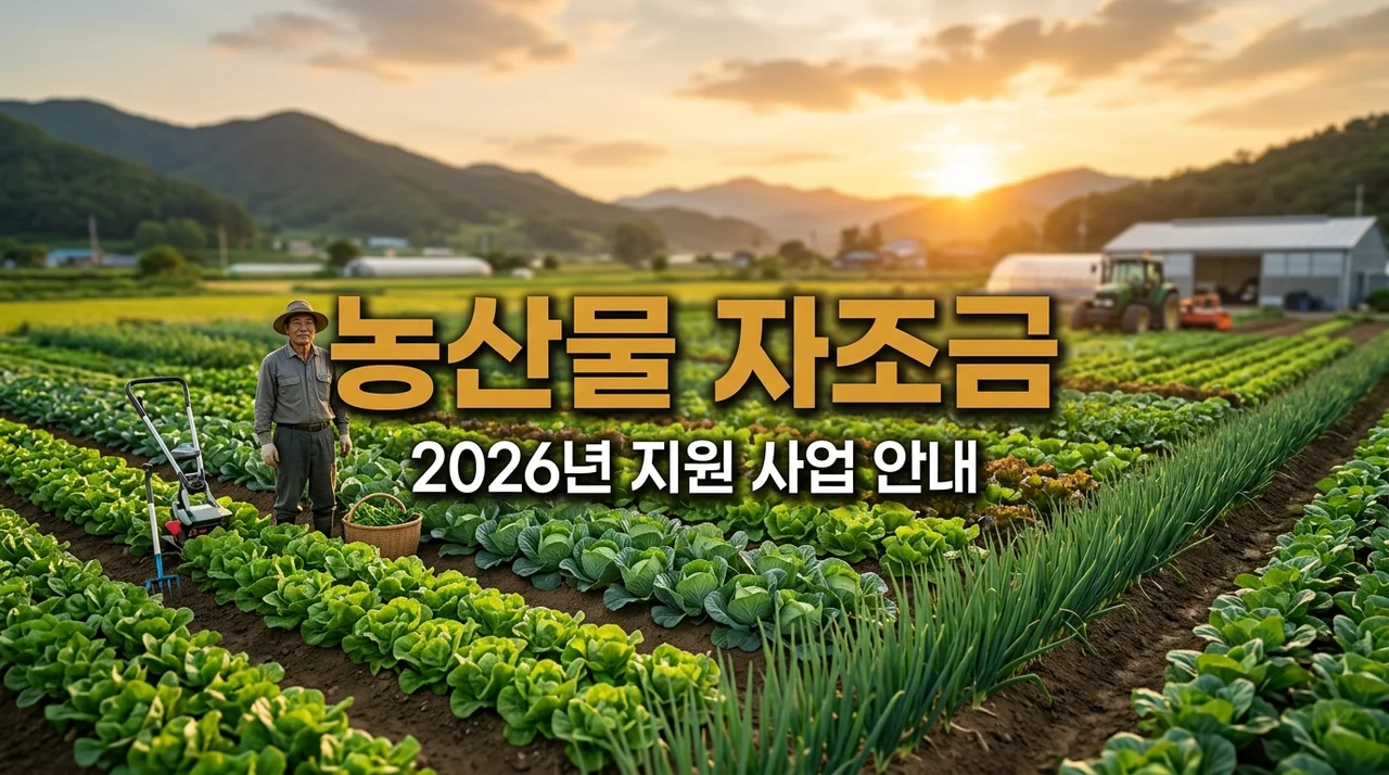 2026년 농산물자조금 지원 사업 신청 방법 및 생산자단체 자격 가이드