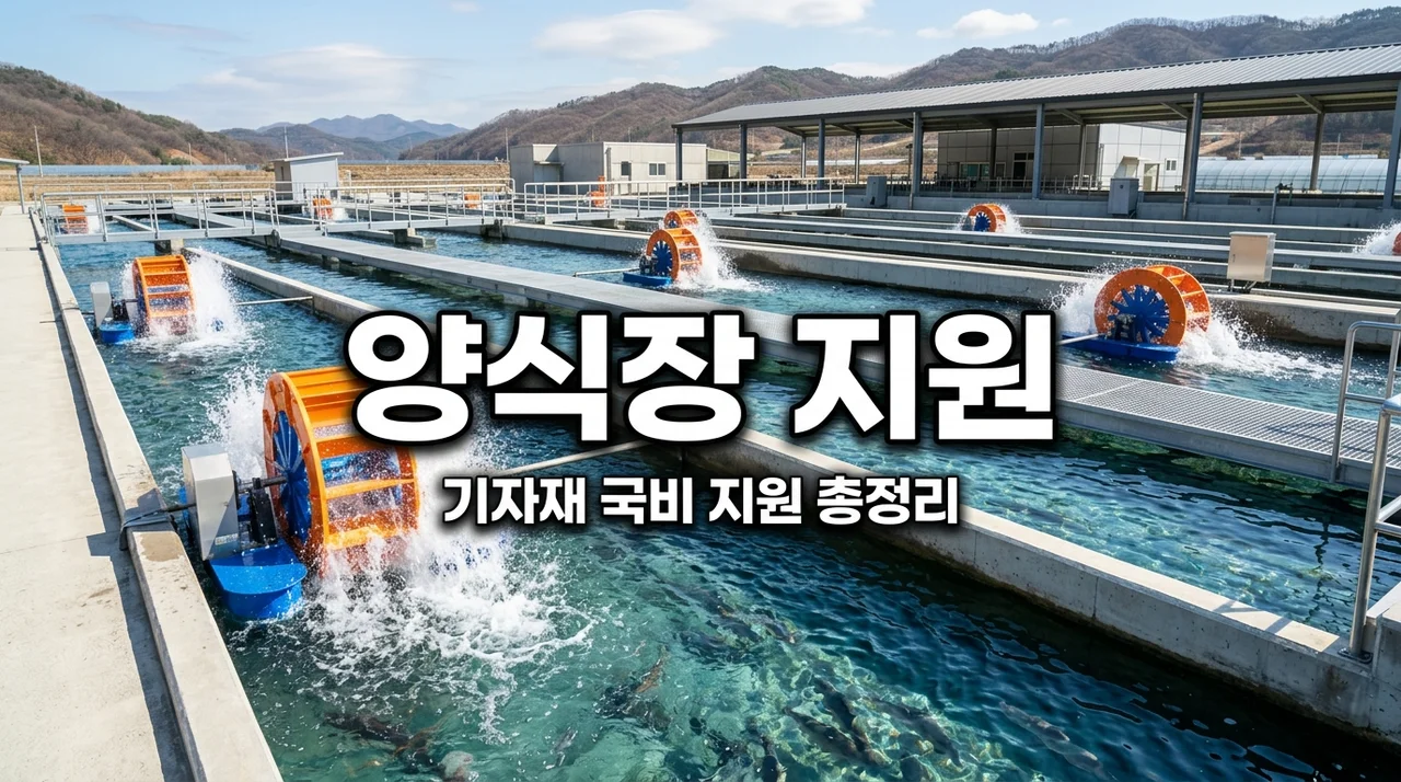 내수면 양식장 기자재 지원 신청방법: 수차 사료급이기 발전기 대상 총정리