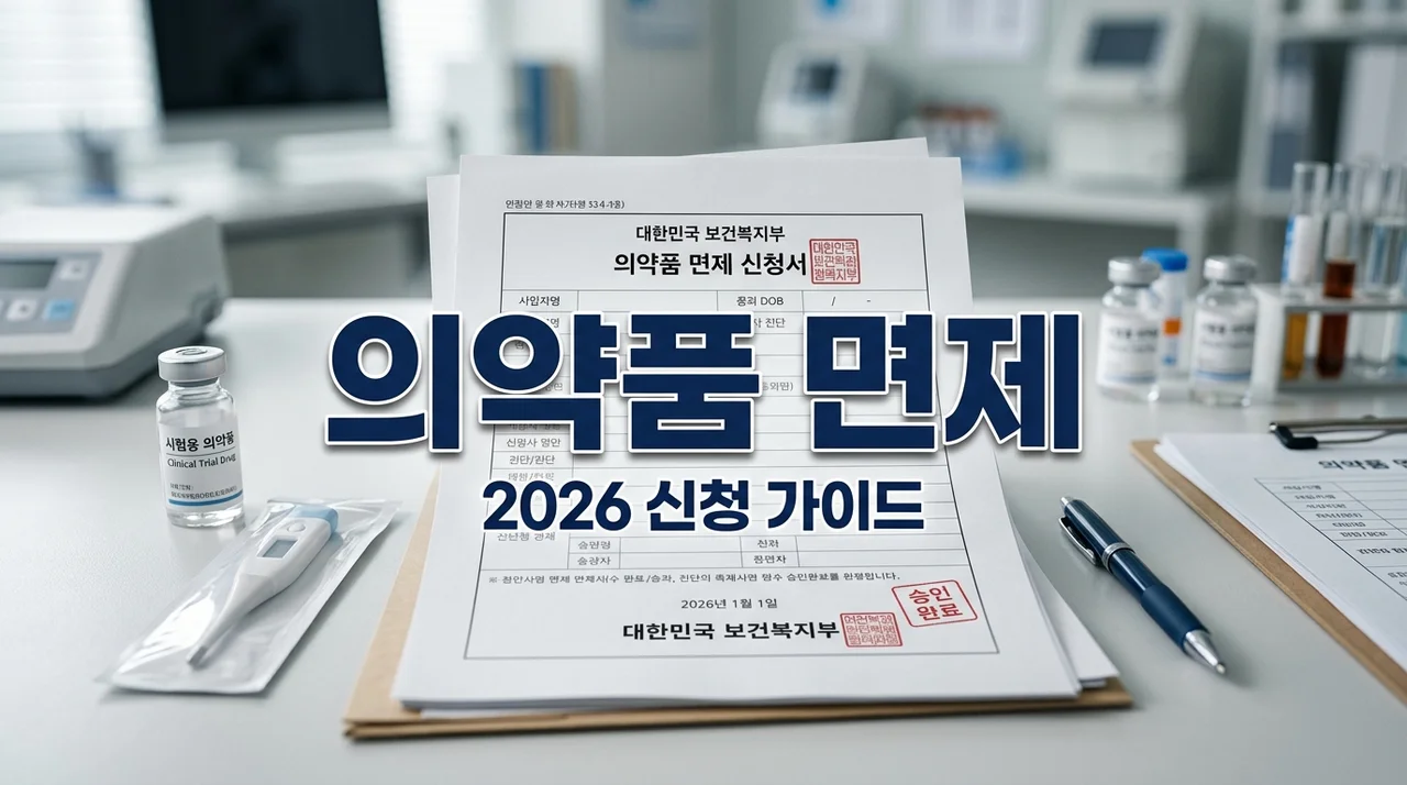 2026 수입요건확인면제 가이드: 자가치료용 의약품 신청 방법