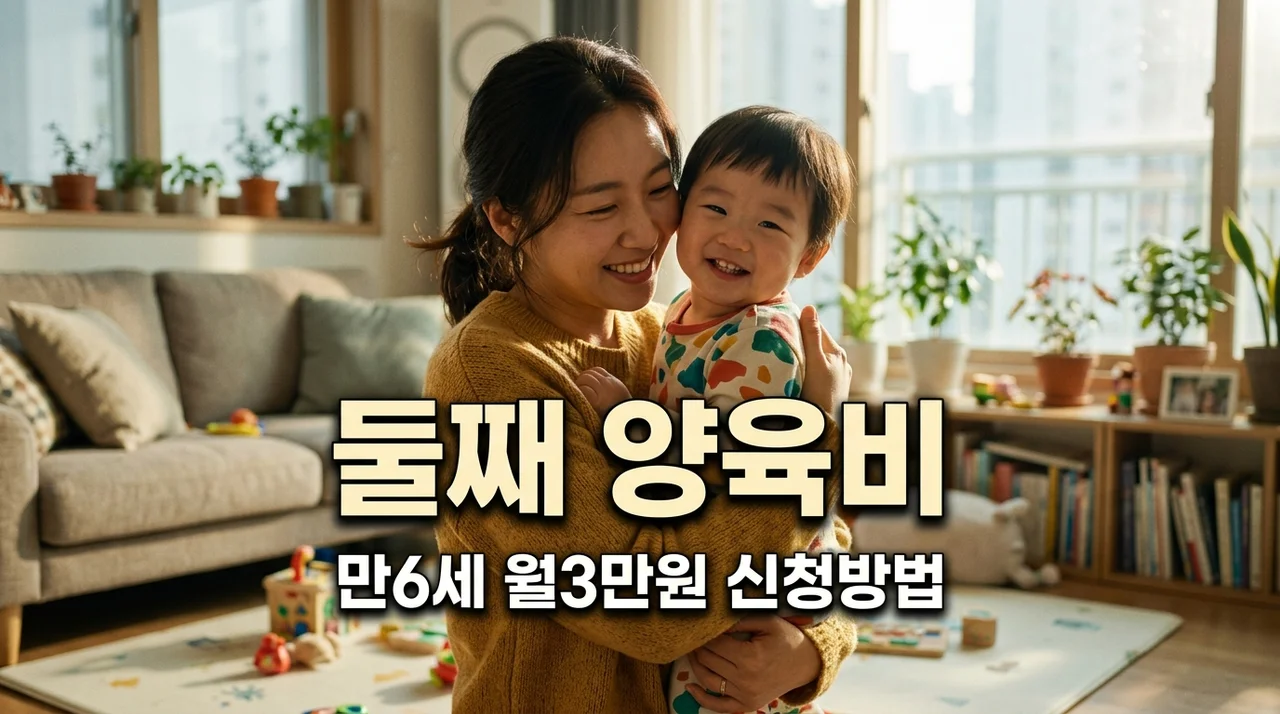 둘째 아이 양육비 지원 신청방법, 만 6세까지 월 3만원 정부24 혜택 총정리