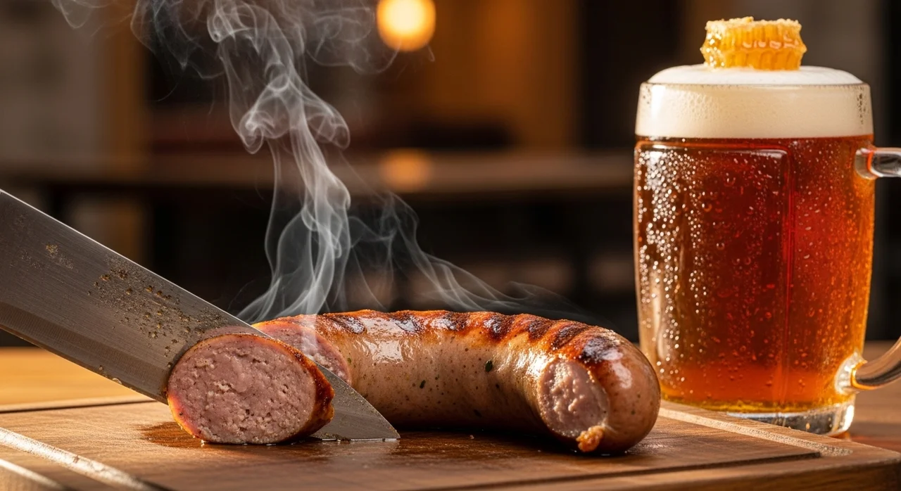 칠곡 꿀맥만의 킬러 콘텐츠: 달콤한 꿀맥주와 정통 분도소시지