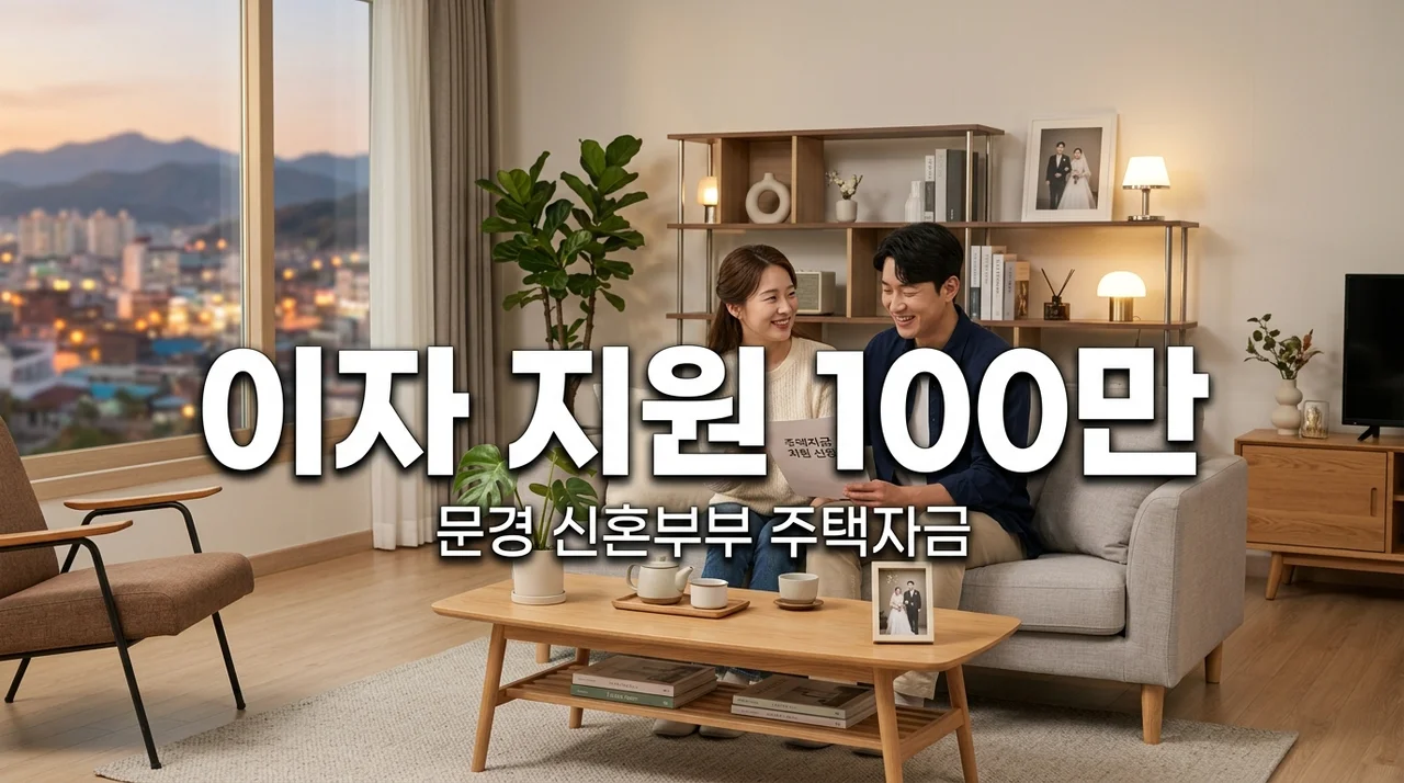 문경 신혼부부 주택자금 지원 대상 및 신청 방법 총정리 (연 이자 100만원 절약)