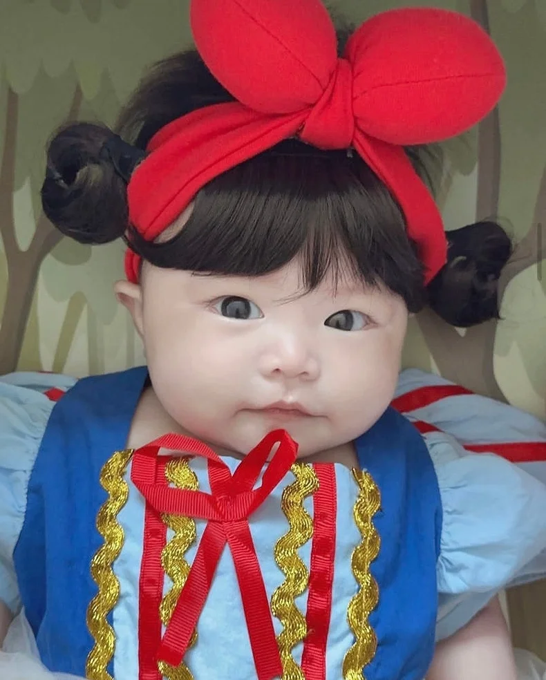 툴리툴리 백설공주 아기 셀프 촬영 드레스 대여 50일 백일 100일 돌상 소품 컨셉 의상 상세 이미지 8