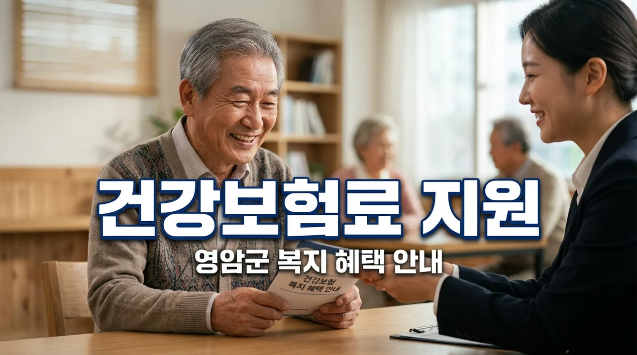 영암군 어르신 장애인 필독! 건강보험료 국가 지원 혜택 확인하세요