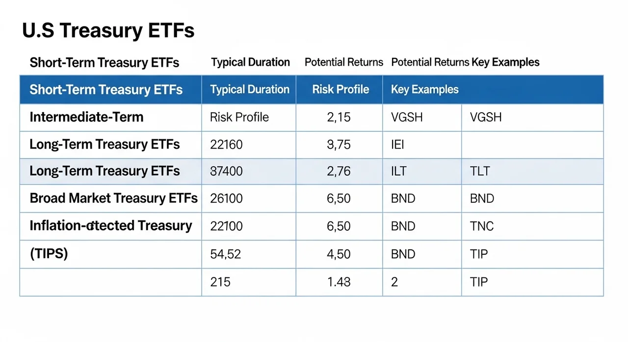 대표적인 미국 장기국채 ETF 한눈에 비교하기