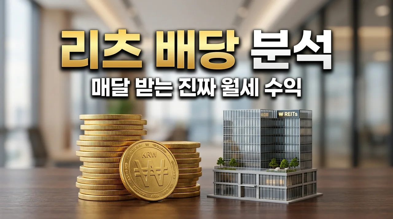 리츠 배당수익률 분석, 안정적인 월세 수익 만드는 3가지 핵심 공식