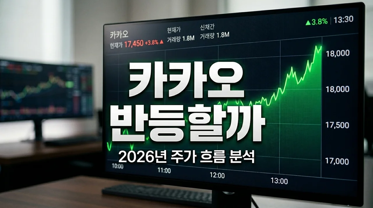 카카오 주가 흐름 전망, 2026년 하반기 반등 신호와 핵심 변수 3가지