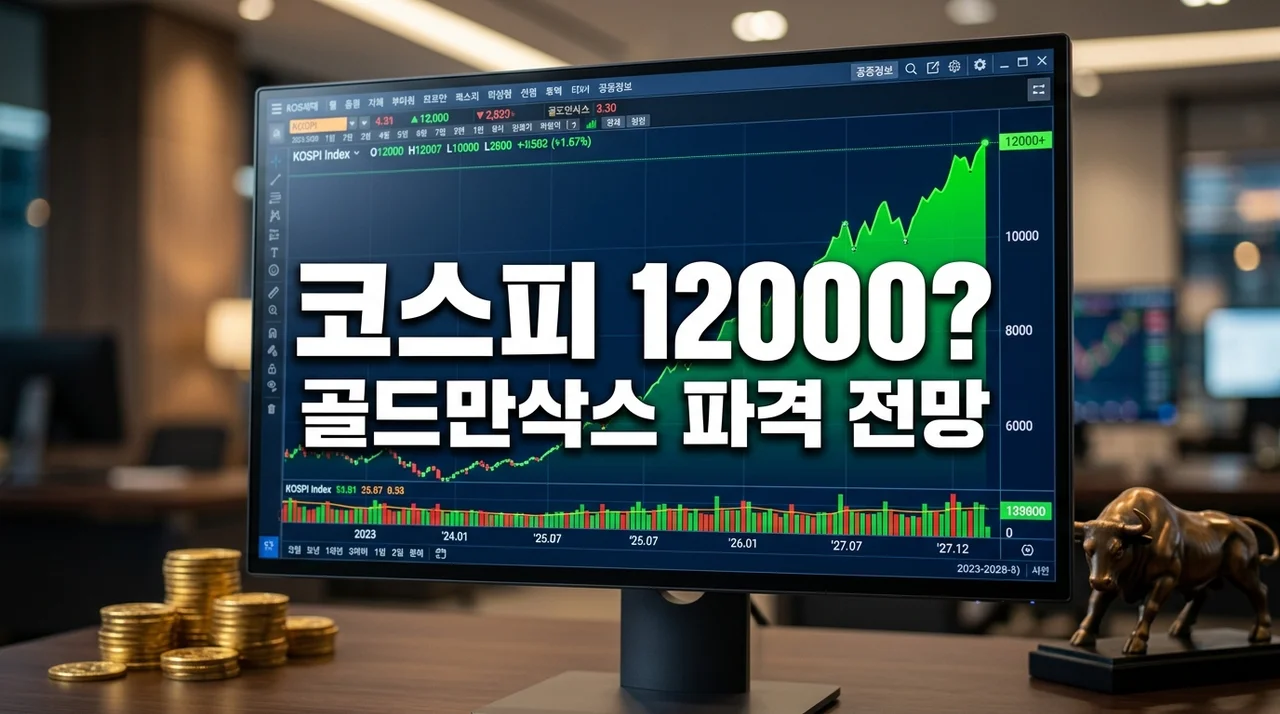 골드만삭스 코스피 전망 분석, 12,000 포인트 달성 비결과 투자 전략