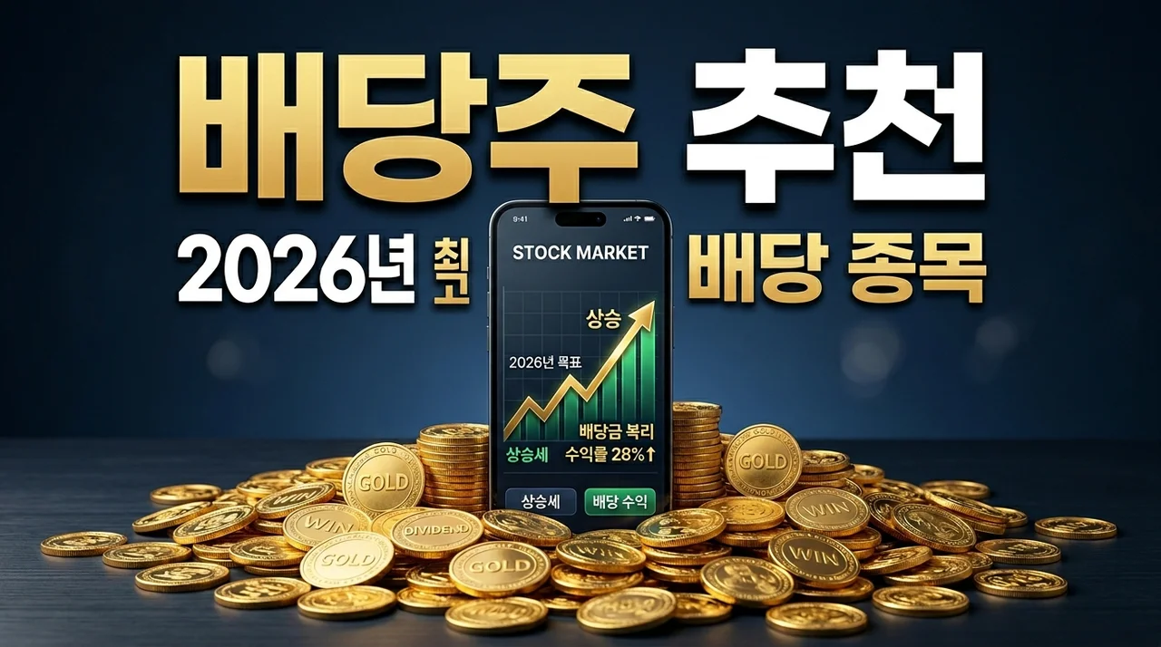 국내 배당주 추천 TOP 5, 2026년 안정적인 고배당 주식과 ISA 절세 꿀팁