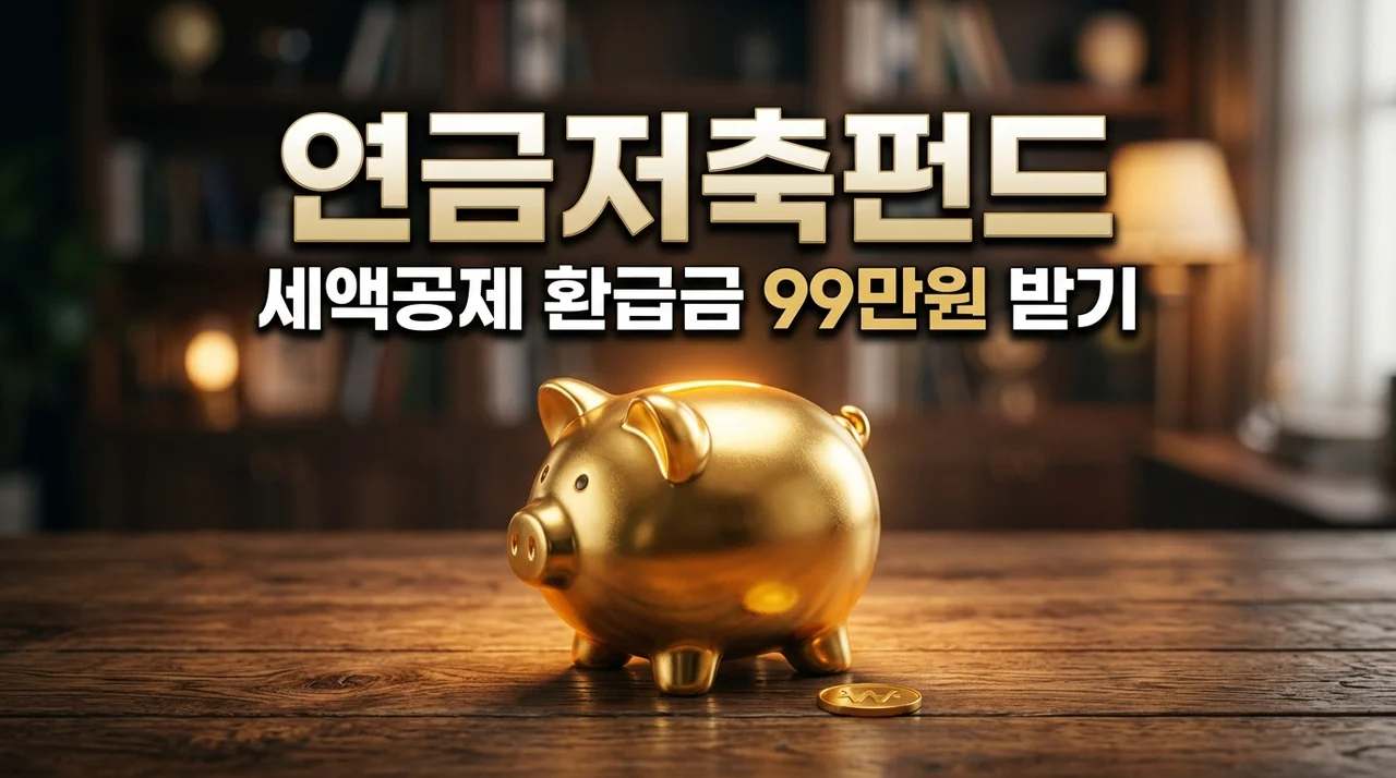 연금저축펀드 세액공제 한도와 99만원 환급 받는 방법 총정리