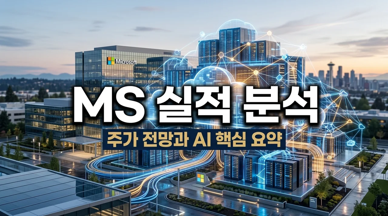 마이크로소프트 분기 실적 발표! 어닝 서프라이즈에도 주가 하락한 이유와 전망