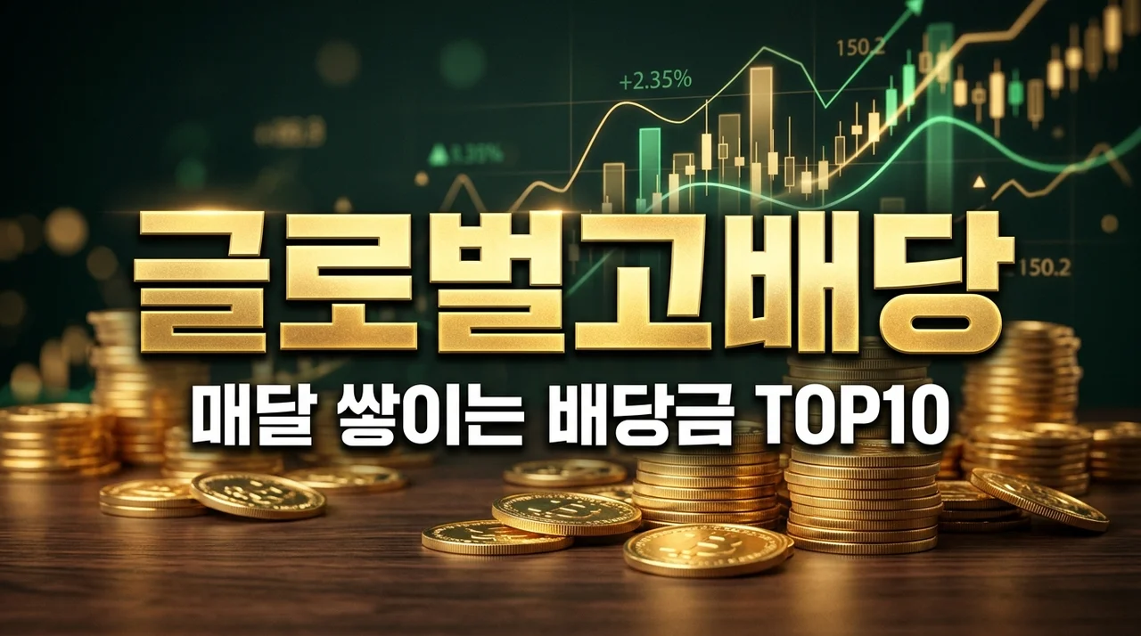 글로벌 고배당주 TOP10 추천! 월배당으로 매달 월세 받는 법