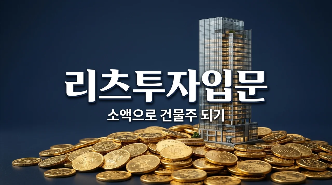 리츠 투자 입문 가이드: 소액으로 건물주 되어 고배당 받는 법