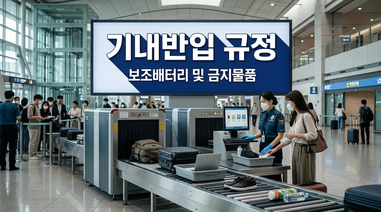 비행기 기내 반입 금지 물품 보조배터리 수하물 규정 총정리