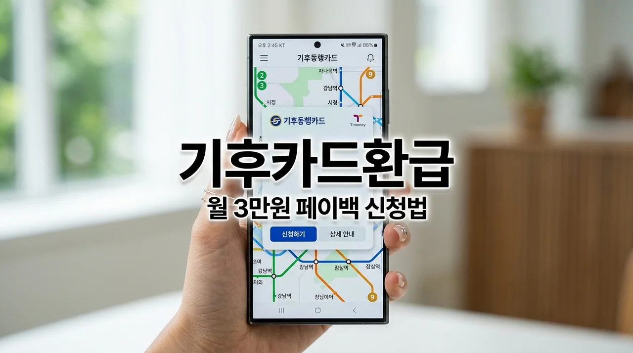기후동행카드 환급 받는 방법 총정리, 월 3만원 페이백 신청법