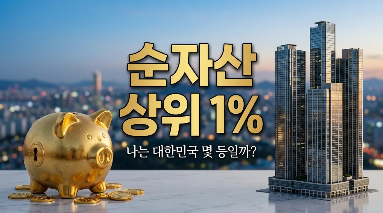 나만 빼고 다 부자일까? 연령별 순자산 상위 1% 기준 총정리
