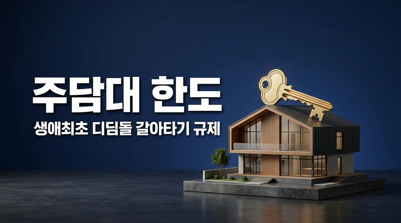 주담대 대출 한도 규제 총정리: 생애최초 디딤돌 및 갈아타기 조건 비교