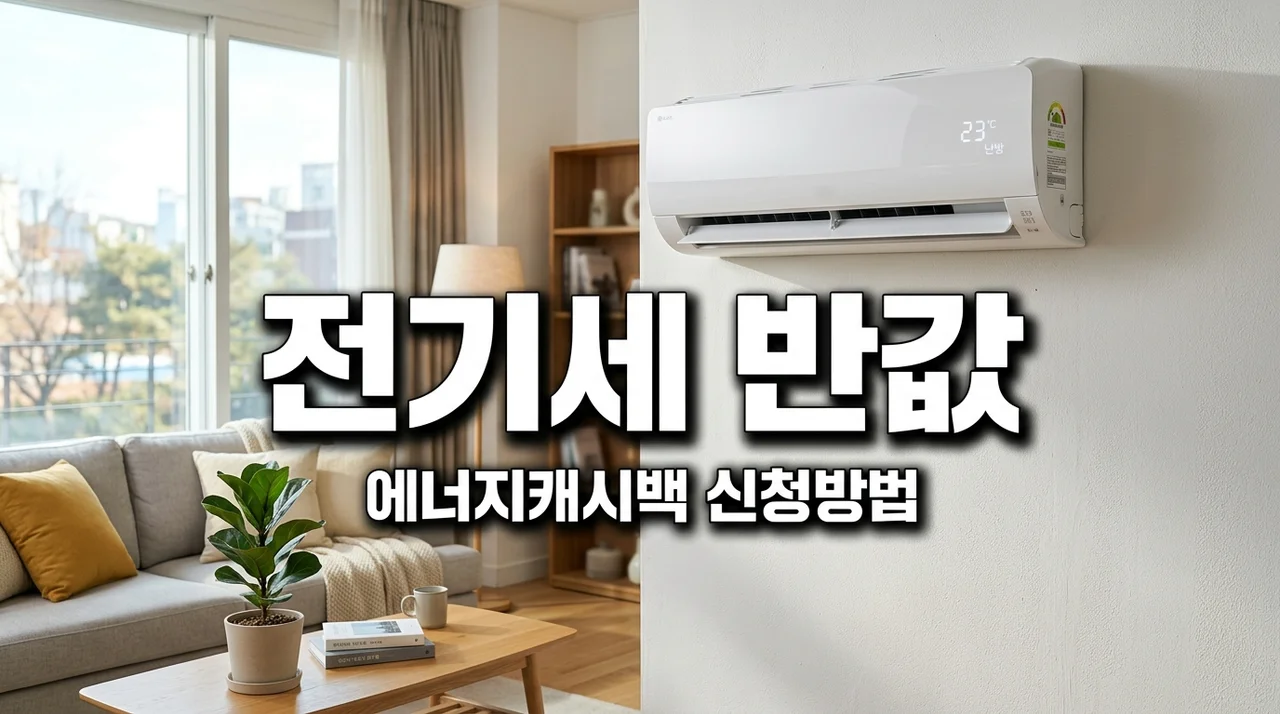 에어컨 켜기 전 필수! 한전 에너지캐시백 신청하고 전기세 반값 만들기
