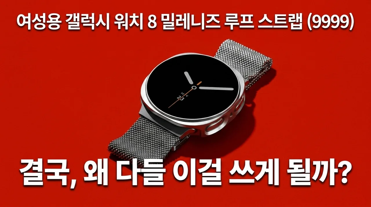 우먼스9999 갤럭시워치8 밀레니즈루프 스트랩, 왜 결국 정착할까?