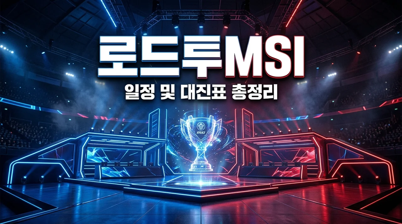 2026 로드투msi 일정 대진표 진출팀 총정리 LCK 1시드 누구?
