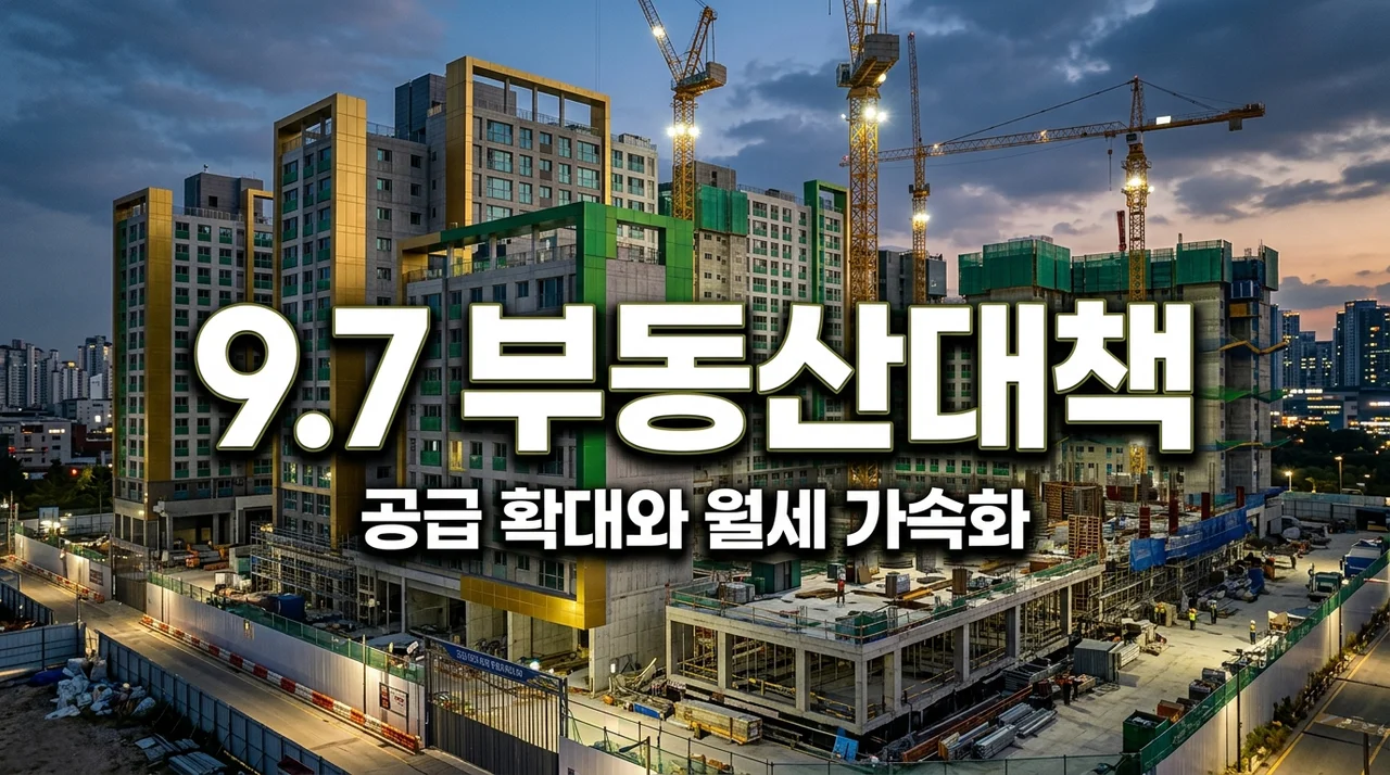 9.7 부동산대책 정리, 공급 확대와 대출 규제가 불러올 월세 가속화 전망