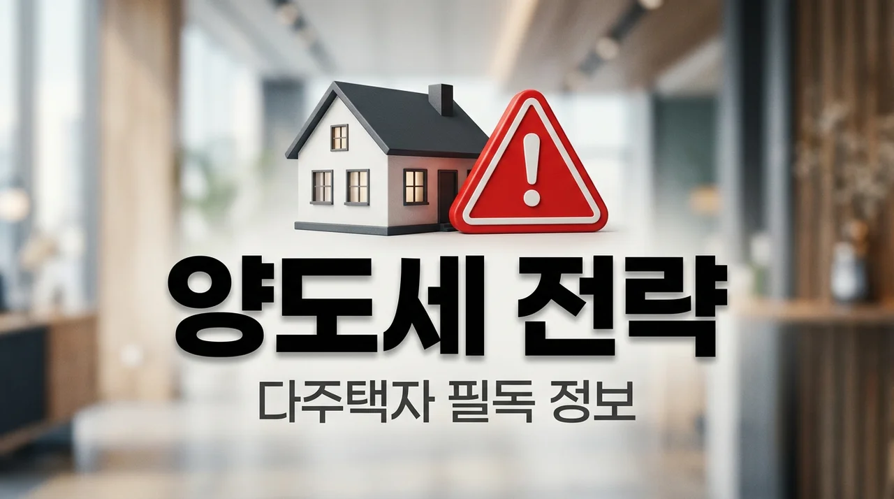 5월 9일 양도세 중과 유예 종료? 다주택자 대응 전략 완벽 정리
