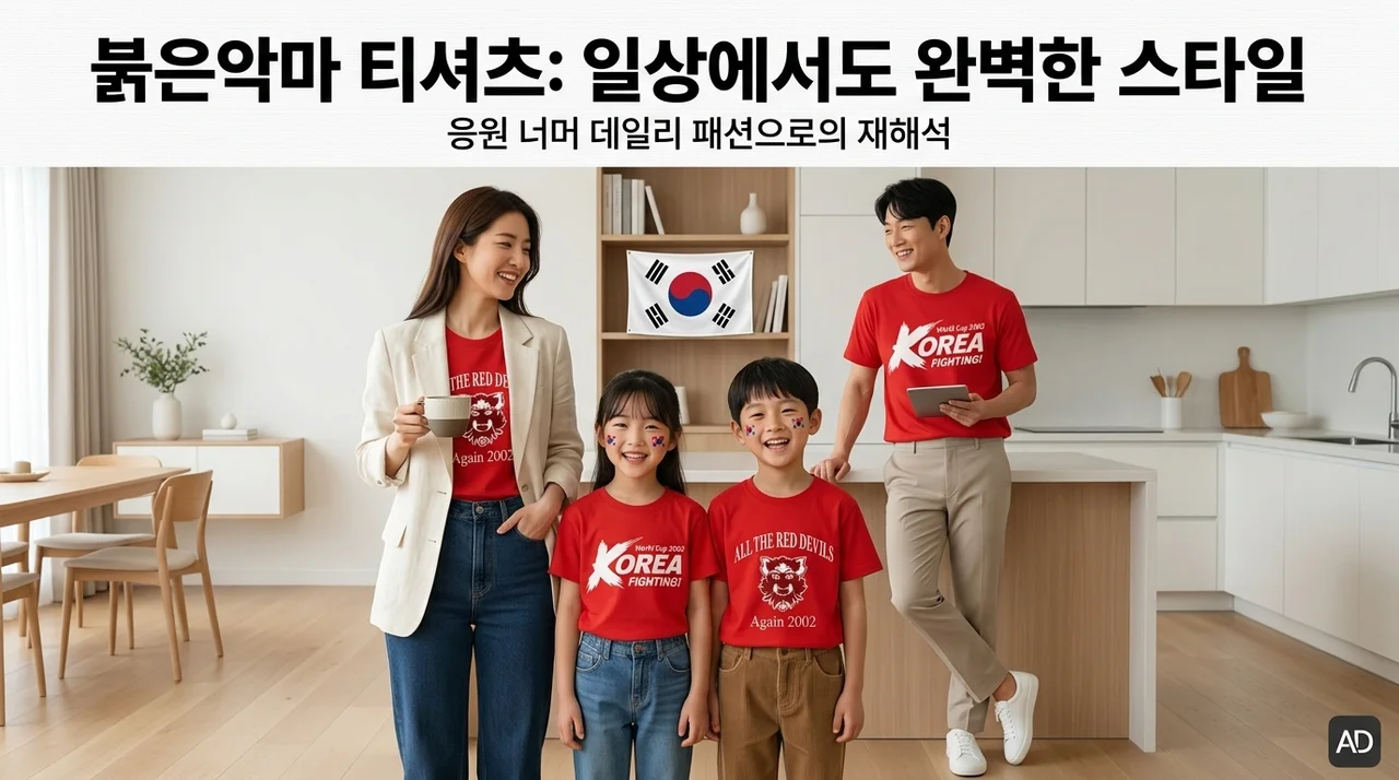 붉은악마 티셔츠, 응원용인 줄 알았는데 데일리룩으로 완벽한 이유
