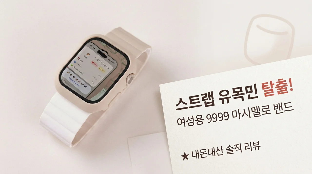 애플워치 스트랩 유목민 탈출! 우먼스9999 마쉬멜로 밴드 솔직 후기