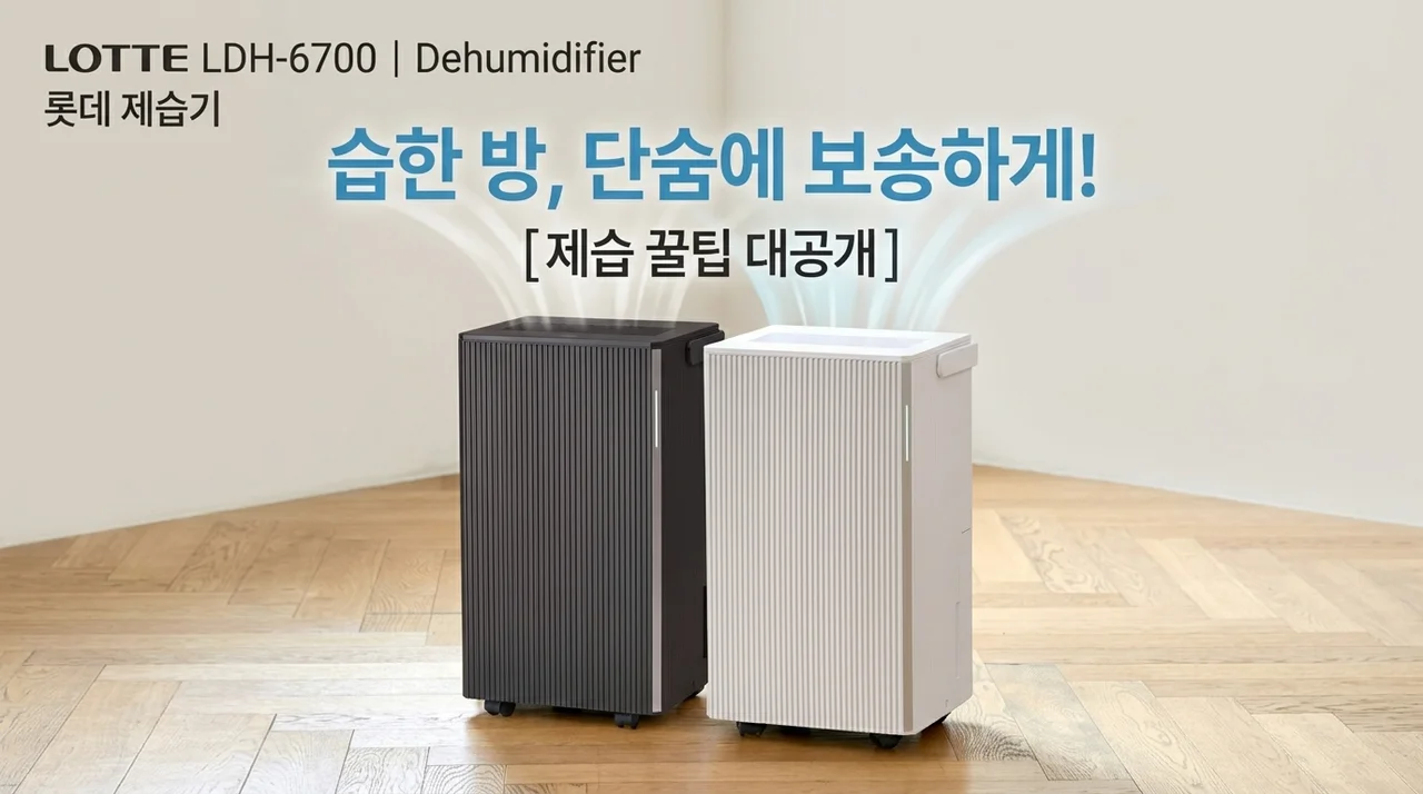 롯데 제습기 LDH-6700, 눅눅한 방안 뽀송하게 바꾸는 꿀팁