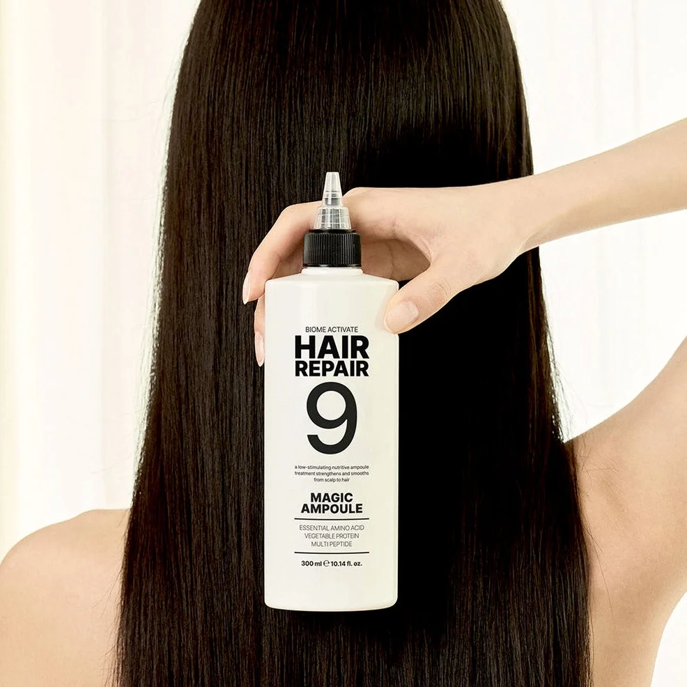 [바액] 헤어리페어9 매직앰플 [300ml] 9초물미역 9초완성 워터트리트먼트 물미역머릿결 초극손상모 올인원 탈모완화 스팀팩 상세 이미지 7