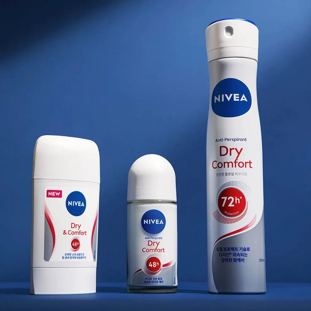 니베아 데오드란트 롤온 드라이 컴포트 50ml, 2개 상세 이미지 1