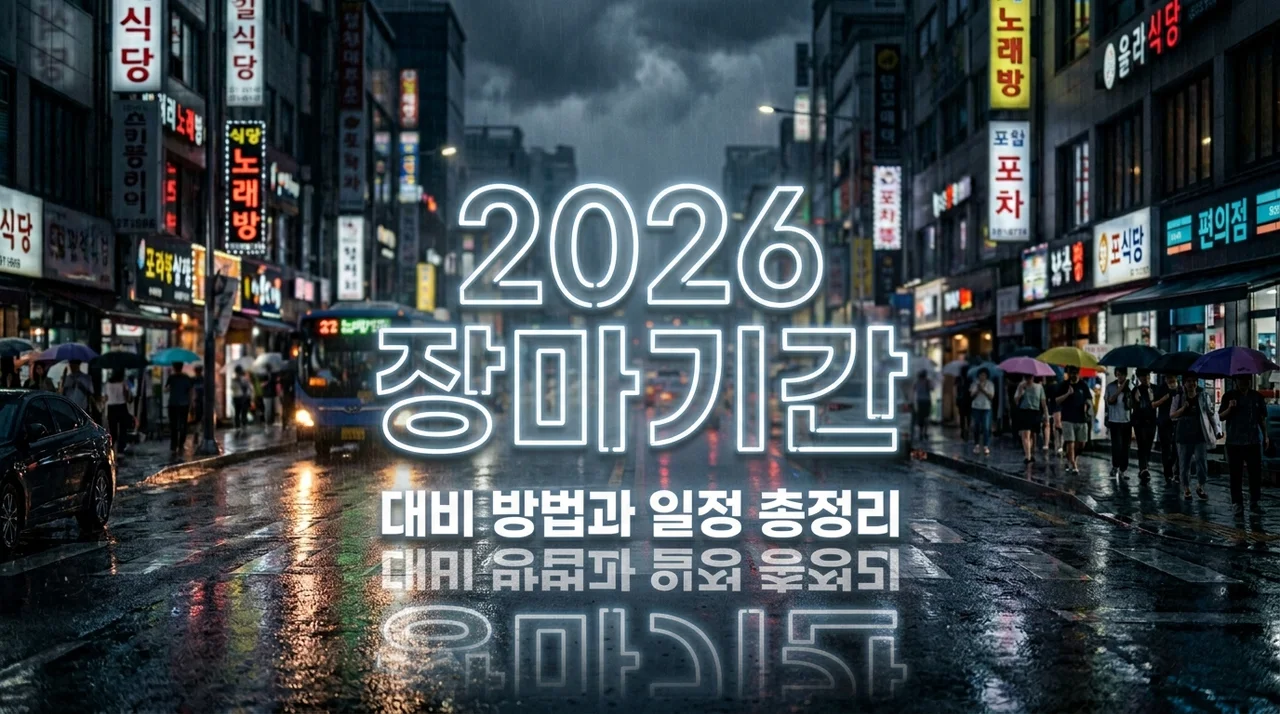 2026년 장마기간 언제 시작될까? 지역별 일정 및 폭우 대비법