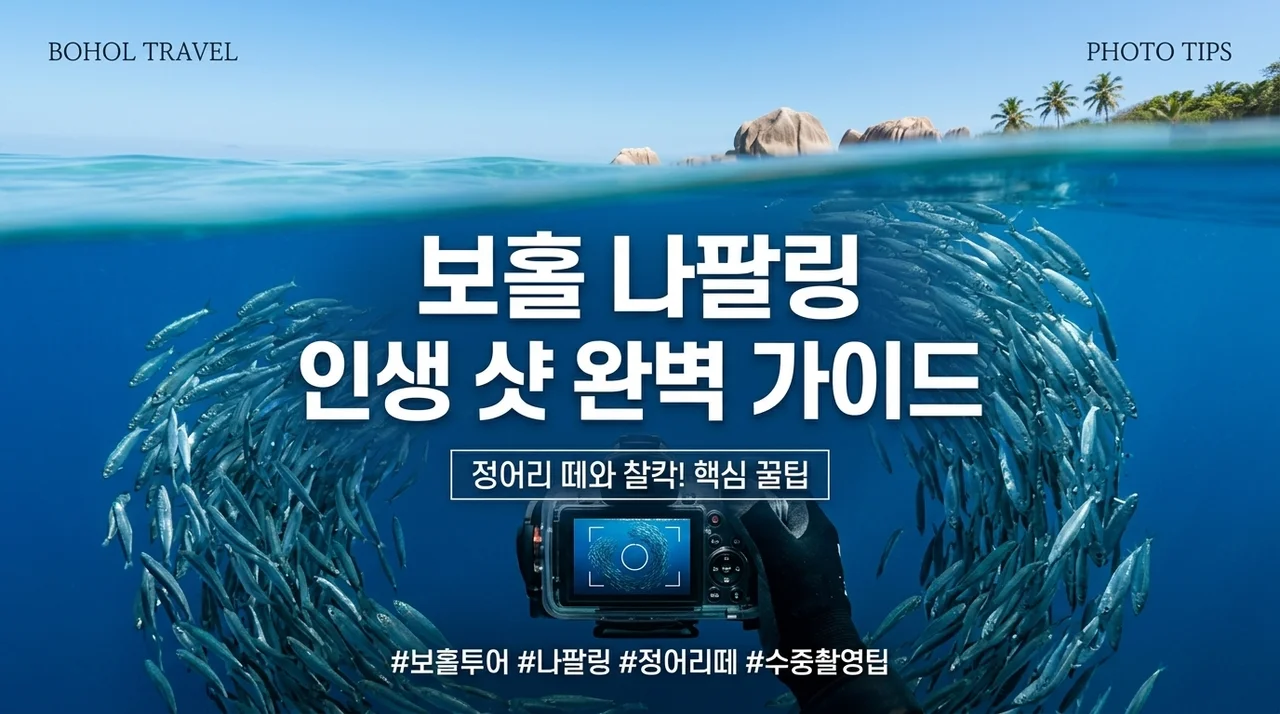 보홀 나팔링 투어, 정어리떼와 인생샷 건지는 꿀팁 공유