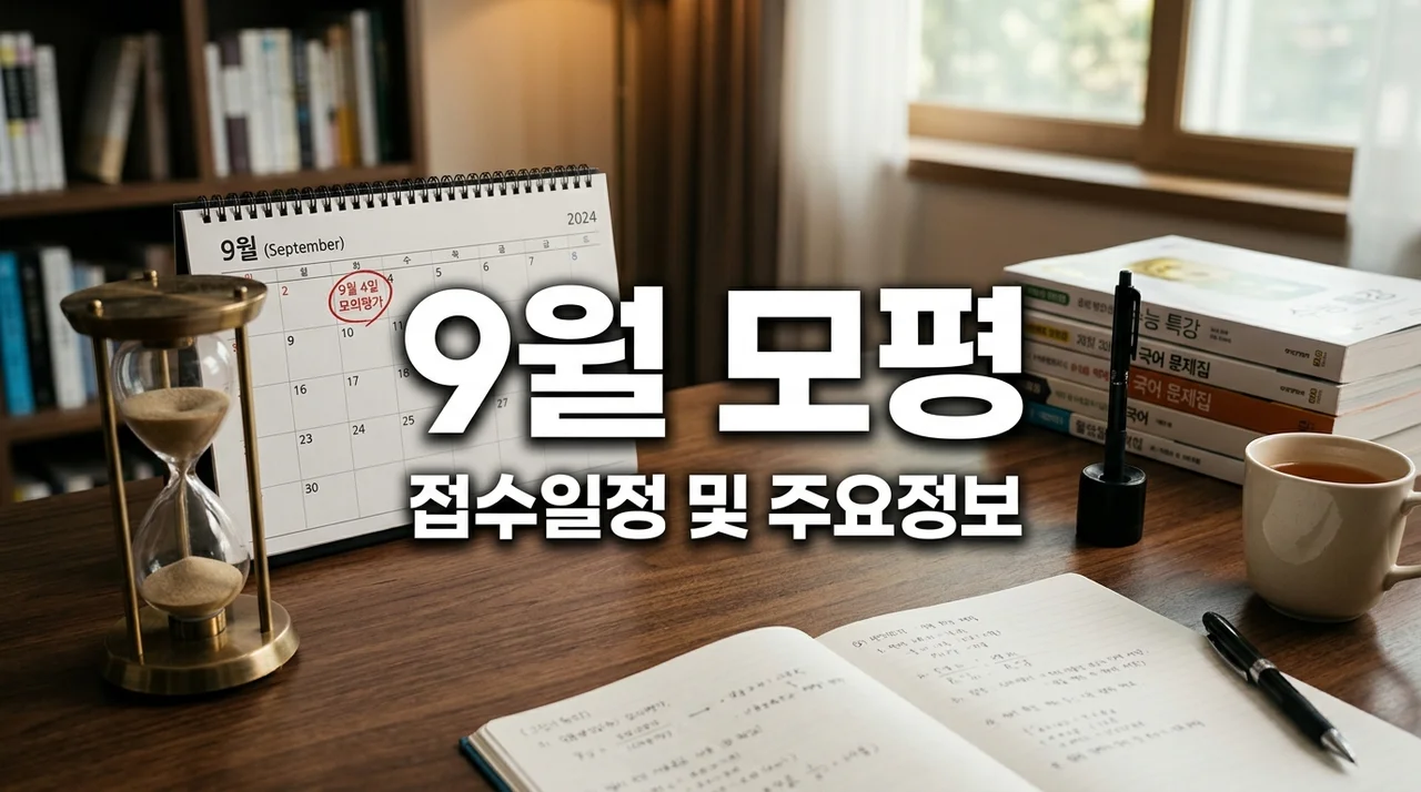 2026년 9월 모의고사 신청 기간 및 주요 일정 완벽 정리