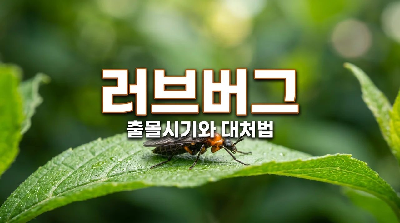 러브버그 출몰 시기와 대처법, 익충일까 해충일까?