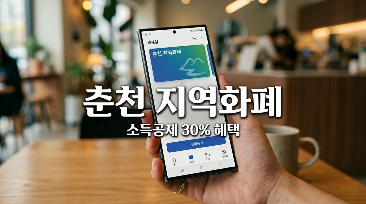 2026 춘천시 지역화폐 카드형 신청방법, 소득공제 30% 혜택 총정리