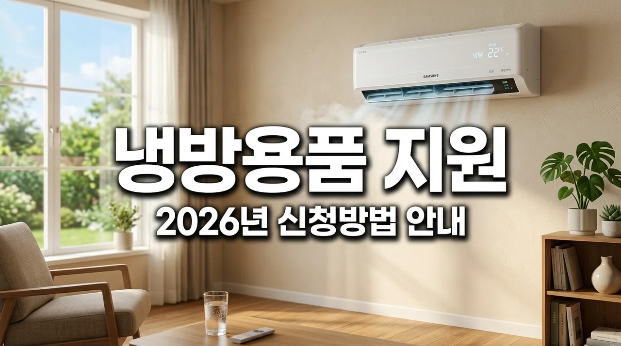2026 폭염 취약 가구 냉방 용품 지원 신청 방법 및 대상 확인