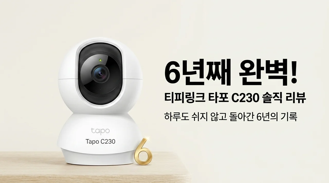 6년째 고장 없는 티피링크 Tapo C230 홈캠 솔직 후기