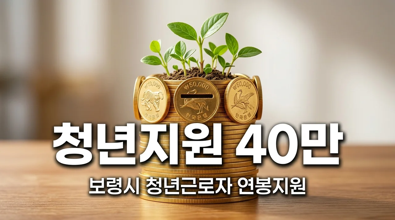 보령시 청년근로자 연봉 지원 신청방법, 최대 40만원 적립 혜택 총정리