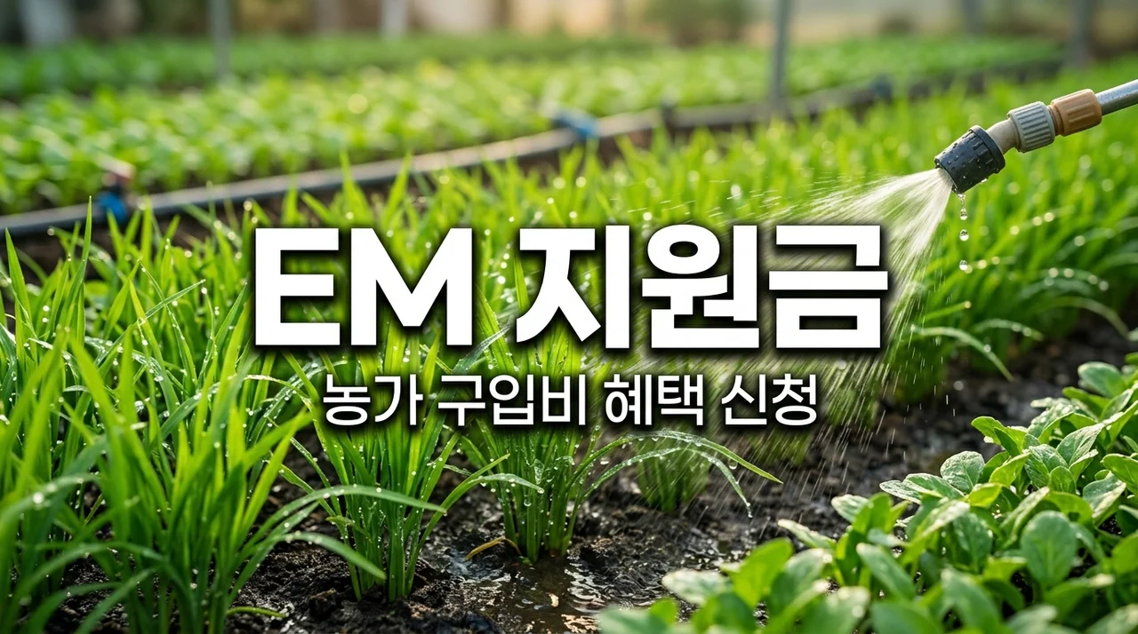 유용미생물 EM 활성액 지원 신청방법 및 농가 구입비 혜택 총정리