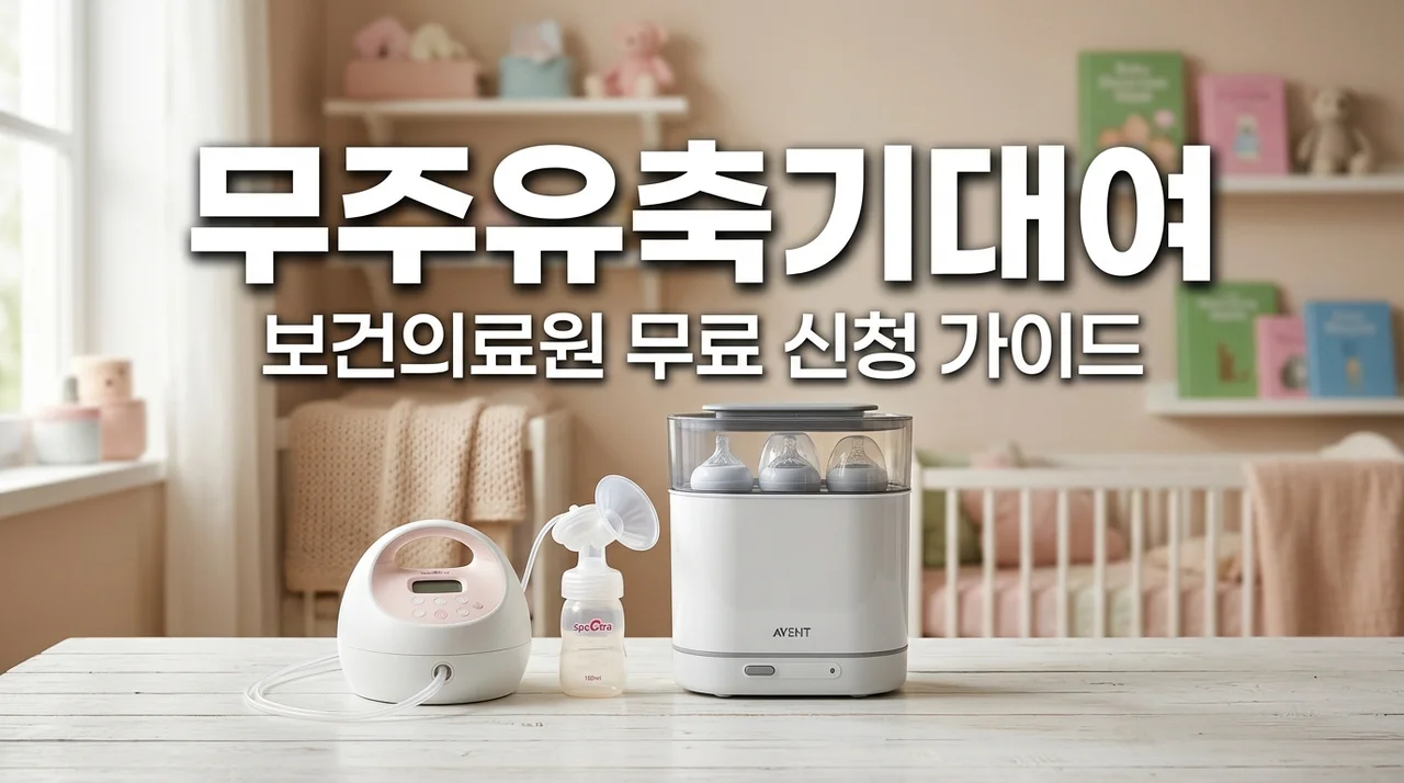 무주 유축기 대여 및 소독기 무료 신청 가이드: 보건의료원 자격 총정리